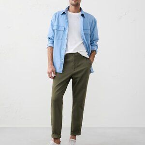 Banana Republic Forest Green Moleskin Chino Trouser